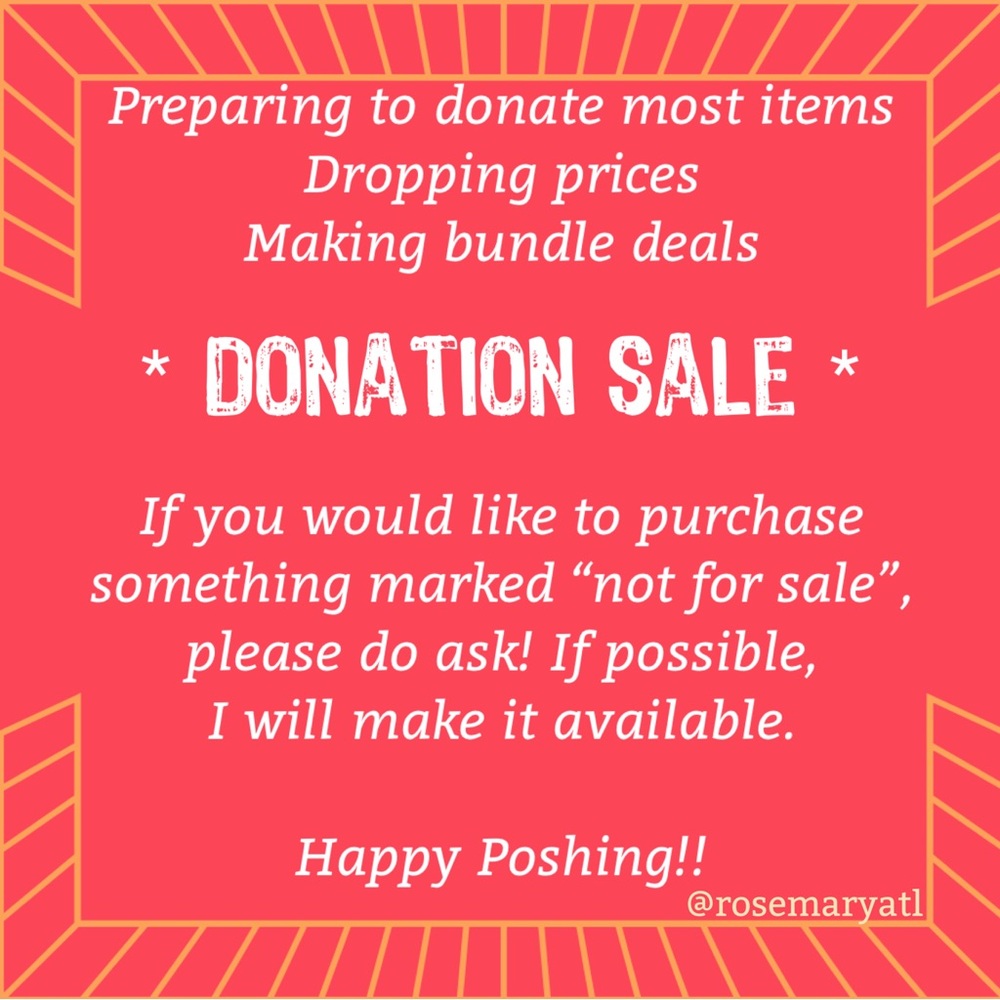 Taking listings down as I prepare donation runs. Purchases welcome meanwhile! 😊